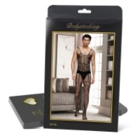 Men's Bodystocking, Strappy shoulders, ONE SIZE, BLACK